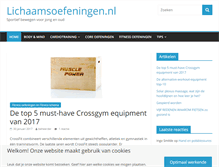 Tablet Screenshot of lichaamsoefeningen.nl